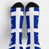 Athletic Crew Sock mit der Flagge von Quebec, Kana Socken (Oben)