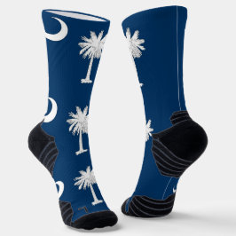 Athletic Crew Sock mit der Flagge von South Caroli Socken