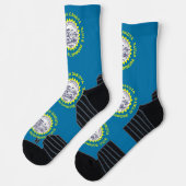 Athletic Crew Sock mit der Flagge von South Dakota Socken (Links)