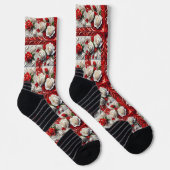 Athletic Crew Sock mit englischen Rose Socken (Rechts)