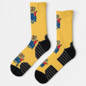Athletic Crew Sock mit Fahne aus New Jersey Socken (Links)