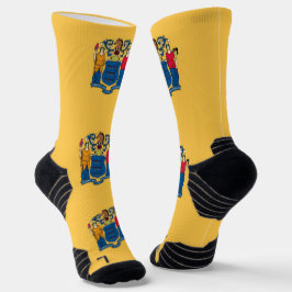 Athletic Crew Sock mit Fahne aus New Jersey Socken