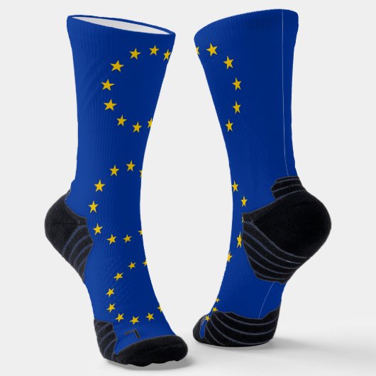 Athletic Crew Sock mit Fahne der europäischen Gewe Socken (Gewinkelt)