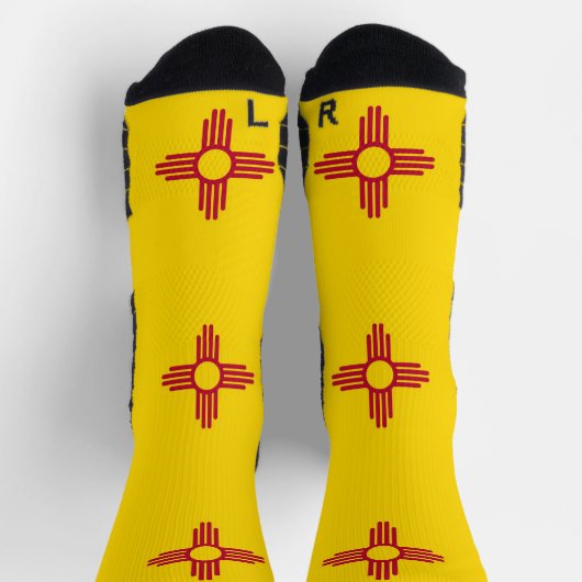 Athletic Crew Sock mit Fahne in New Mexico Socken (Oben)