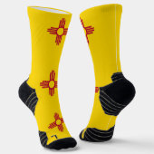 Athletic Crew Sock mit Fahne in New Mexico Socken (Gewinkelt)