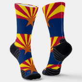 Athletic Crew Sock mit Fahne von Arizona, USA Socken (Gewinkelt)