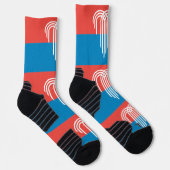 Athletic Crew Sock mit Fahne von Kansas City, USA Socken (Rechts)