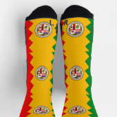 Athletic Crew Sock mit Fahne von Los Angeles, USA Socken (Oben)