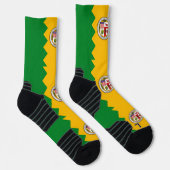 Athletic Crew Sock mit Fahne von Los Angeles, USA Socken (Rechts)