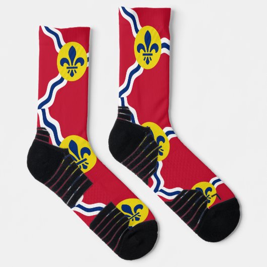 Athletic Crew Sock mit Fahne von St. Louis, USA Socken (Rechts)