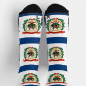 Athletic Crew Sock mit Fahne von West Virginia, US Socken (Oben)