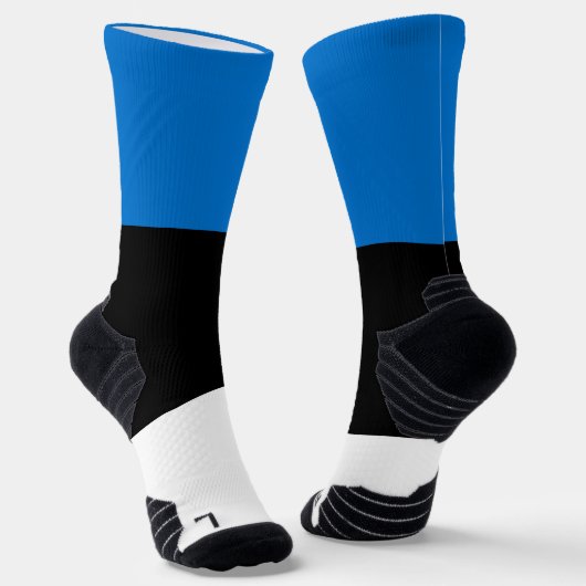 Athletic Crew Sock mit Flagge Estlands Socken (Gewinkelt)