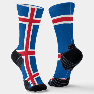 Athletic Crew Sock mit Flagge Islands Socken