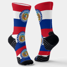 Athletic Crew Sock mit Flagge von Missouri Socken