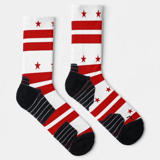 Athletic Crew Sock mit Flagge von Washington DC Socken (Rechts)