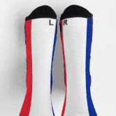 Athletic Crew Sock mit französischer Flagge Socken (Oben)