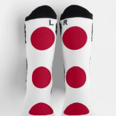 Athletic Crew Sock mit japanischer Flagge Socken (Oben)