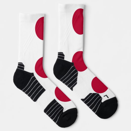 Athletic Crew Sock mit japanischer Flagge Socken (Rechts)