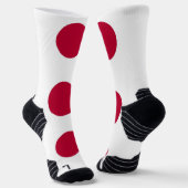 Athletic Crew Sock mit japanischer Flagge Socken (Gewinkelt)