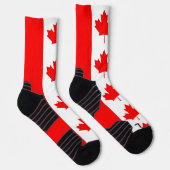 Athletic Crew Sock mit kanadischer Flagge Socken (Rechts)