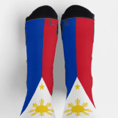 Athletic Crew Sock mit philippinischer Flagge Socken (Oben)