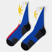 Athletic Crew Sock mit philippinischer Flagge Socken (Links)
