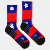 Athletic Crew Sock mit taiwanesischer Flagge Socken (Rechts)