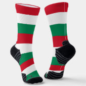 Athletic Crew Sock mit ungarischer Flagge Socken (Gewinkelt)
