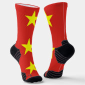 Athletic Crew Sock mit vietnamesischer Flagge Socken (Gewinkelt)