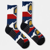 Athletic Crew Sock with flag of Utah, USA Socken (Rechts)