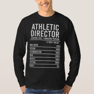 Athletic Director Nutrition Facts Athletic Directo T-Shirt