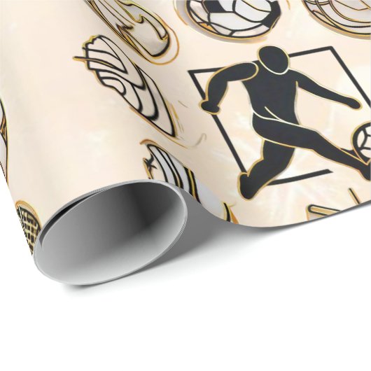 "Athletic Edge" Geschenkpapier (Rolleneckpunkt)