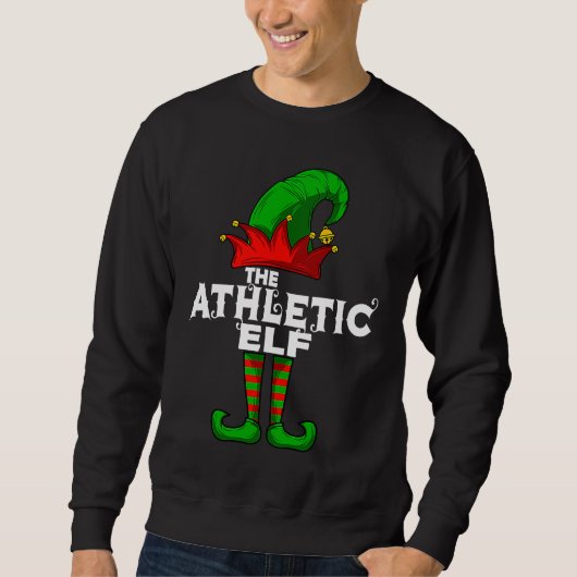 ATHLETIC Elf Family Christmas Group Matching PJ Sweatshirt (Vorderseite)