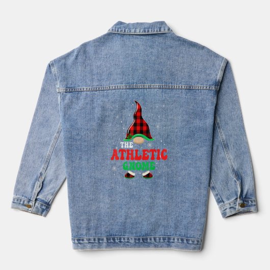 Athletic Gnome Buffalo Kariert Matching Family Chr Jeansjacke (Rückseite)