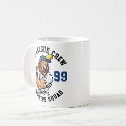 Athletic Lion Baseball Varsity Squad Kaffeetasse (Vorderseite Links)