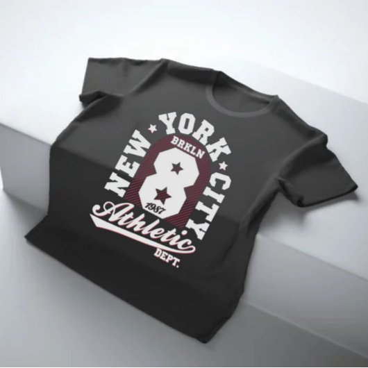 Athletic New York city Brooklyn varsity letters T-Shirt