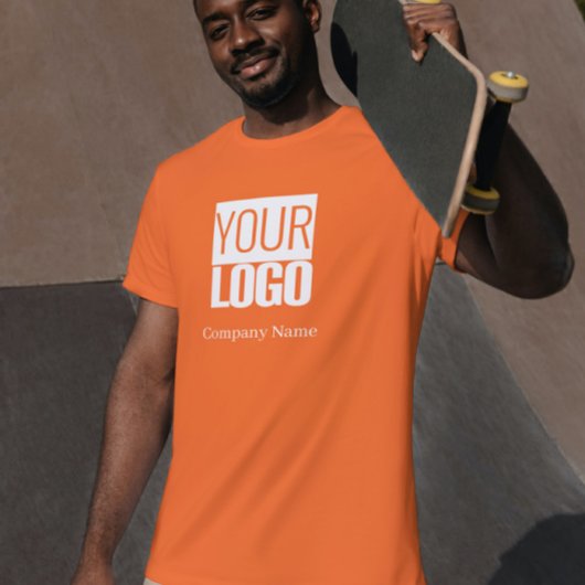Athletic orange - Fügen Sie Ihr Logo T - Shirt hin