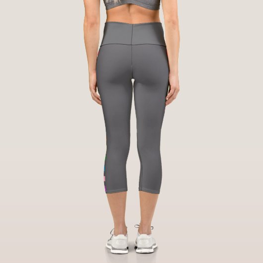 Athletic Pride Stripe Capri Leggings (Rückseite)