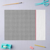 Athletic Schachbrett Pattern Sportteam Farben Rot Seidenpapier (Basteln)