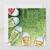 Athletic Shoes Square Einladung (Rückseite)