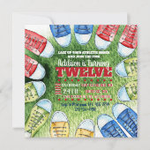 Athletic Shoes Square Einladung (Vorderseite)