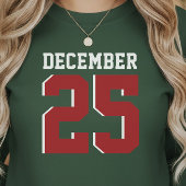 Athletic Sports December 25 Jersey Style Sweatshirt