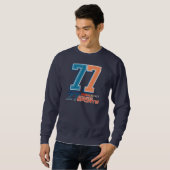 Athletic sports number 77 varsity sweatshirt (Vorne ganz)