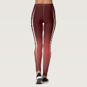 Athletic Stripe | Burgunderrot Leggings (Rückseite)