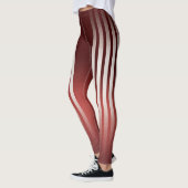 Athletic Stripe | Burgunderrot Leggings (Links)