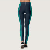 Athletic Stripe Pattern | Dual Tone Leggings (Rückseite)