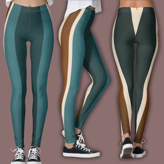 Athletic Stripe | Retro Streifen Leggings