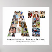 Athletic Trainer AT Farewell Foto Collage Poster (Vorne)