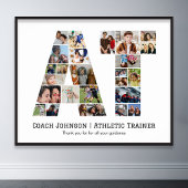 Athletic Trainer AT Farewell Foto Collage Poster