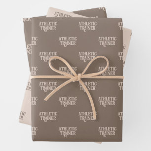 Athletic Trainer beim Athletic Trainer Abschluss Geschenkpapier Set
